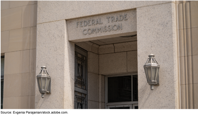 The Federal Trade Commission Building in Washington, DC.
