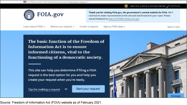 Freedom of Information Act website