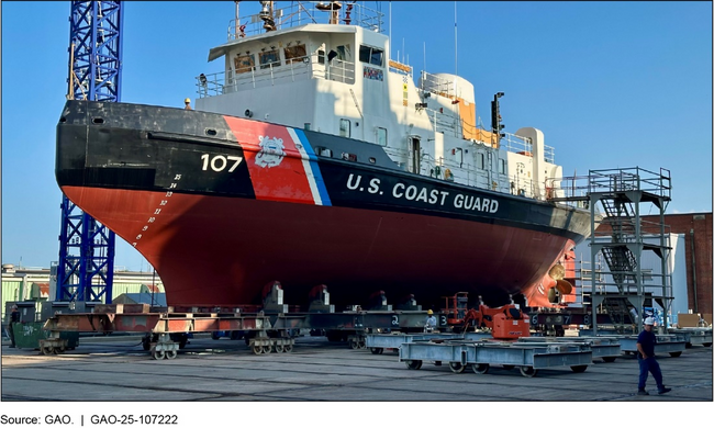 Coast Guard Cutter Penobscot Bay at a Major Repair Facility in Baltimore, Maryland