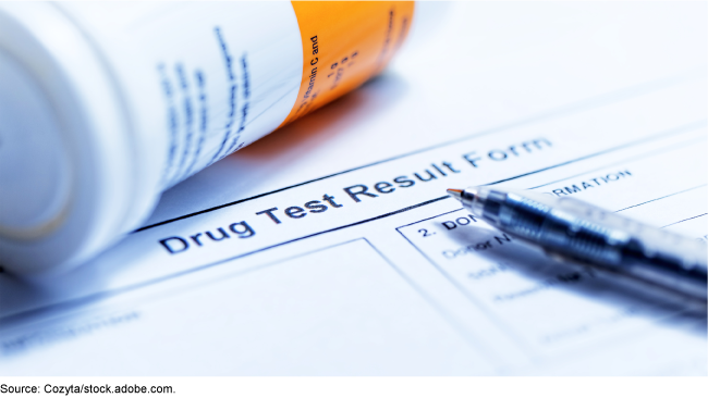 Drug test results form
