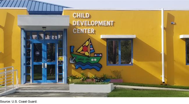 bright yellow building that says 'child development center'