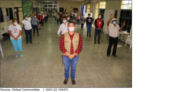 Masked and Socially Distanced Humanitarian Assistance Training in Honduras