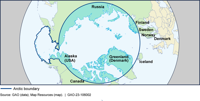 Map of the Arctic Region