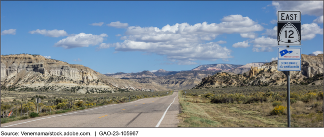 Highway 12 in Utah, an Example of a National Scenic Byway