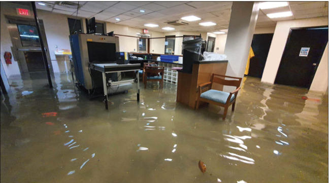 Flooding of the US. Embassy in Manila, Philippines in August 2022
