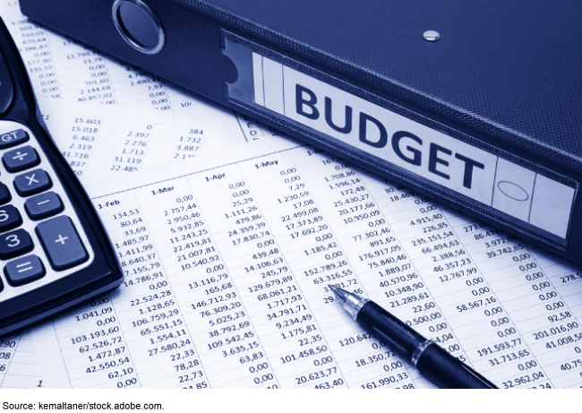 budget binder and spreadsheet