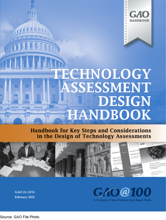 Front cover of the Technology Assessment Design Handbook. 