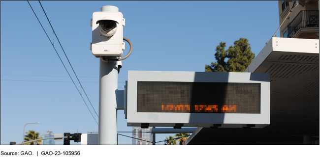 Security Camera Funded by the Transit Security Grant Program