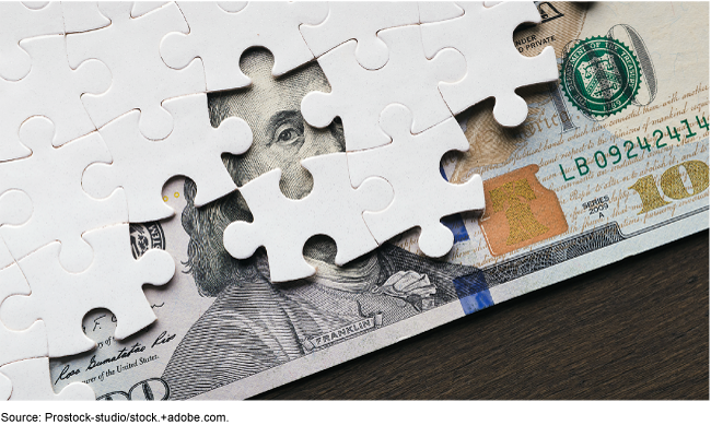 Puzzle over hundred dollar bill
