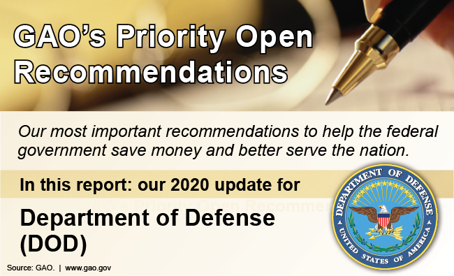 Department of Defense priority recommendations graphic