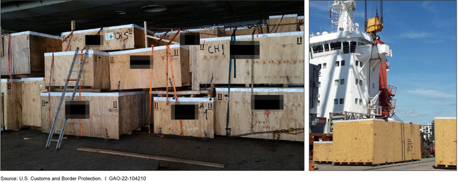 Examples of Crated Non-Containerized Cargo