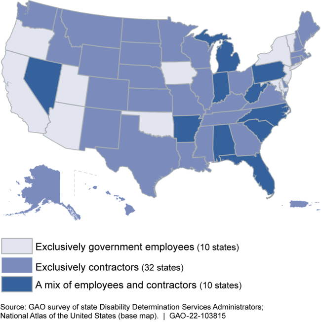 Employment of Disability Consultants by State