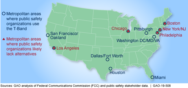 Map of the United States showing these areas