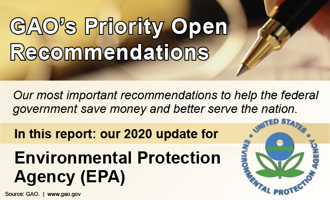 Environmental Protection Agency Priority Recommendations Graphic