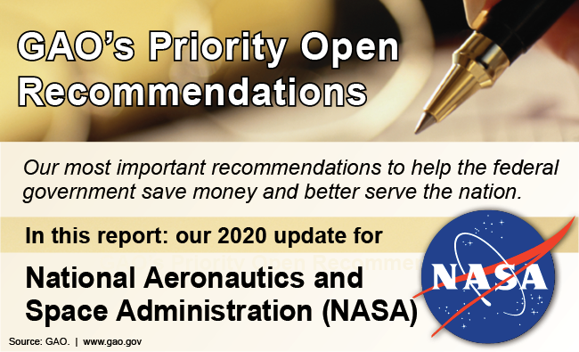 NASA priority recommendation graphic