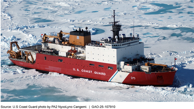 The Coast Guard Cutter Healy, an icebreaker