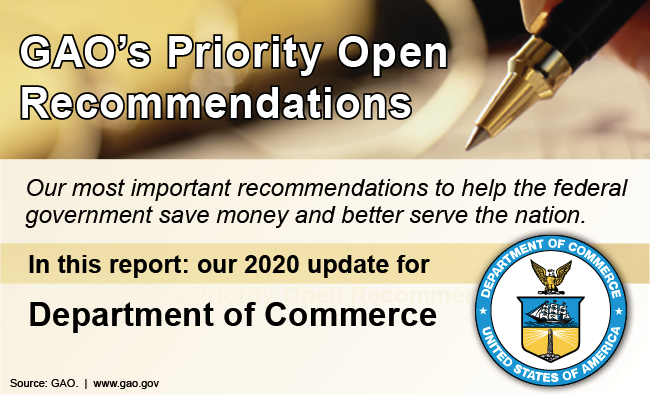 Department of Commerce Priority Recommendations Graphic