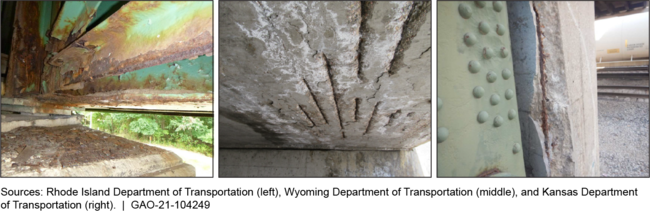 Examples of Bridge Corrosion