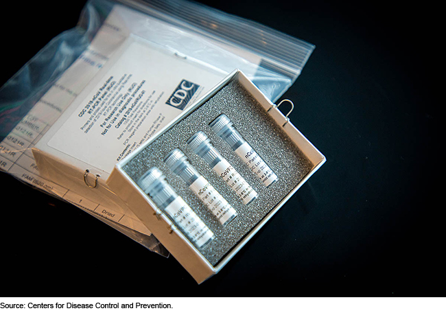 CDC vials in packaging