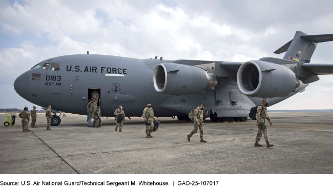 A C-17 Globemaster III Aircraft Can Transport Personnel for Deployment