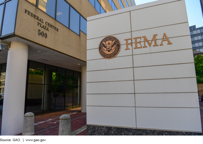 A photo of FEMA headquarters