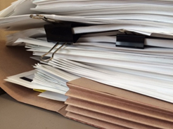 photo of paper files