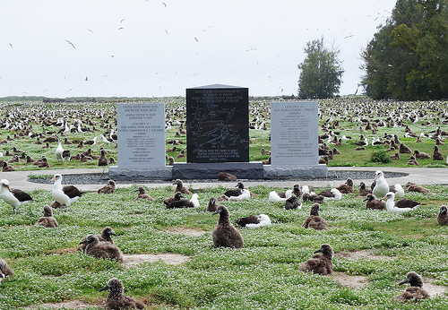 Figure 67: International Midway Memorial Foundation Memorial (Property No. 96018), Midway Atoll, Sand Island (April 10, 2015)