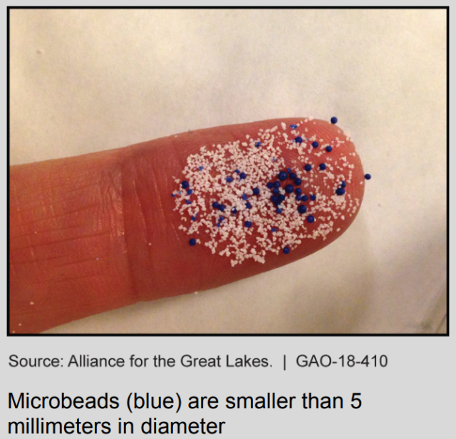 Figure Showing Microbeads Smaller than Five Millimeters in Diameter