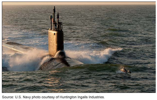 Photo of Virginia Class Submarine (SSN 774 Block V)