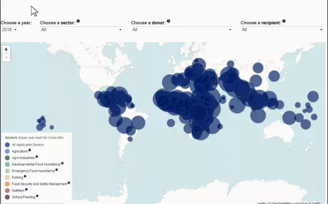 Mapping Global Food Insecurity GIF that links to interactive map