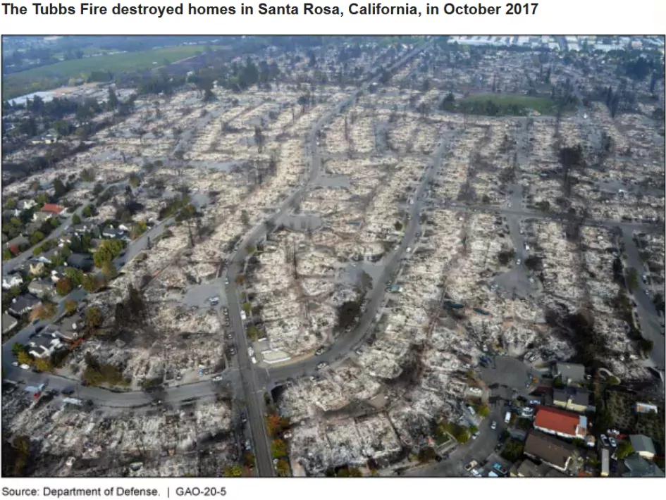 The Tubbs Fire destroyed homes in Santa Rosa, California