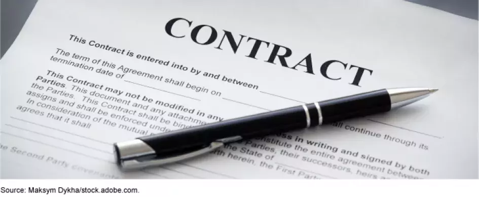 A contract.
