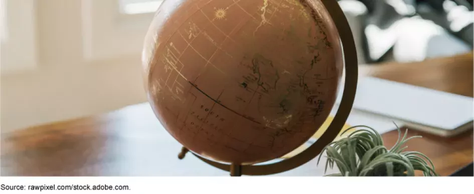 A world globe.