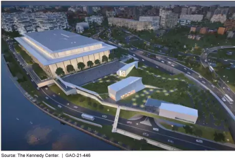 Illustration of Kennedy Center's REACH expansion (Fast Facts photo)
