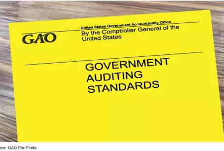 Photo of the Yellow Book GAO's Government Auditing Standards