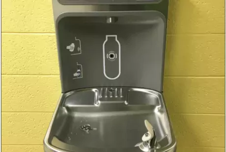 New Water Fountain Installed to Replace One that was Leaching Lead
