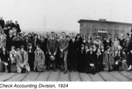 Employees of GAO’s Check Accounting Division, 1924
