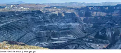 Photo of a gold mine on federal lands in Nevada