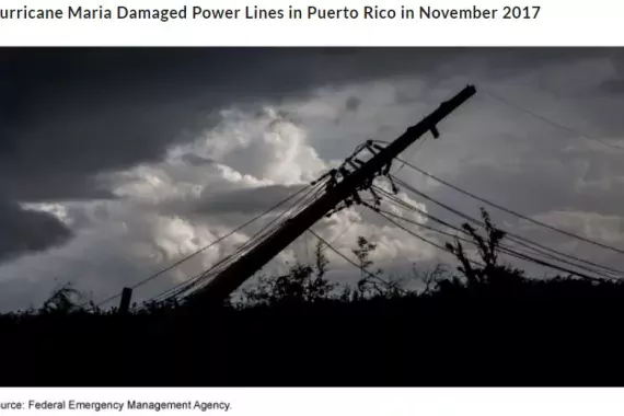 Power line down in Puerto Rico 2017