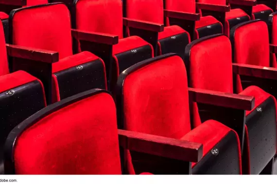 photo of empty seats in a theater