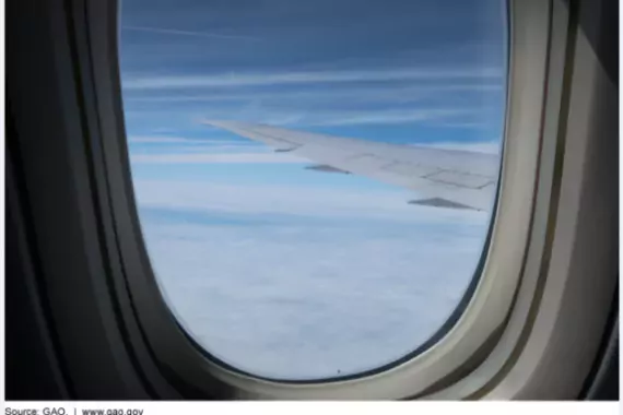 A Photo of an Airplane Window Overlooking the Wings of the Plane