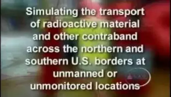 Simulating the Transport of Radioactive Material and Other Contraband Across U.S. Borders