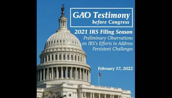 Testimony: IRS Backlog and Tax Filing Season