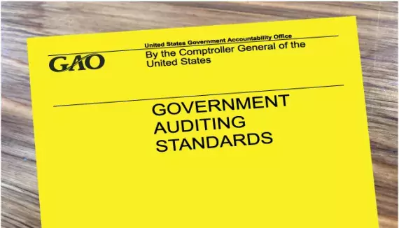 Photo of the Yellow Book GAO's Government Auditing Standards